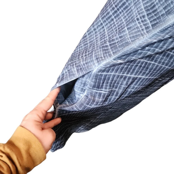 Pilcro and the Letterpress Anthropologie Macrame Tunic Dress Blue Size MP - Picture 7 of 15